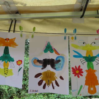 dessins d'abeilles réaliser par des enfants